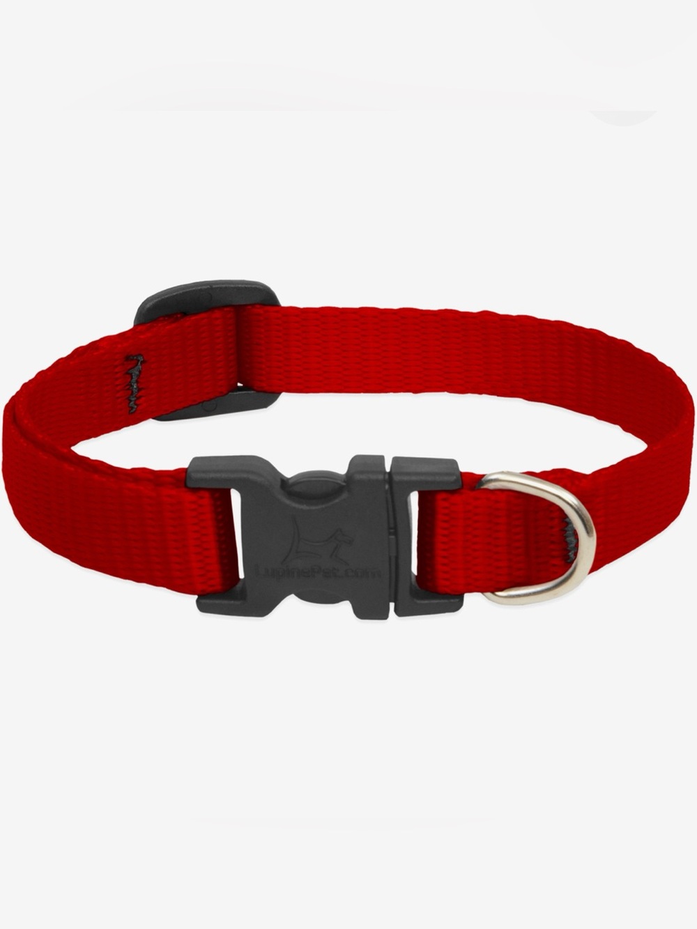 NWT LupinePet Basic Solid Dog Collar, Red, XX-Small: 6 to 9-in neck, 1/2-in wide